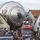 The KATRIN spectrometer on its way to the experimental hall.